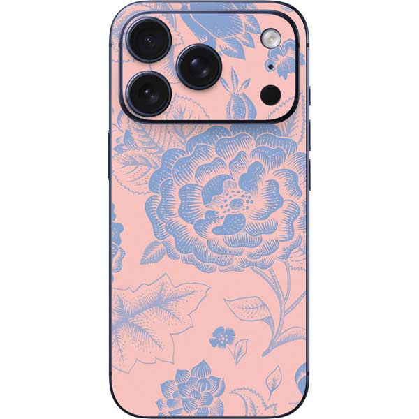 Rose Quartz & Serenity Floral iPhone 17 Pro Max Skin