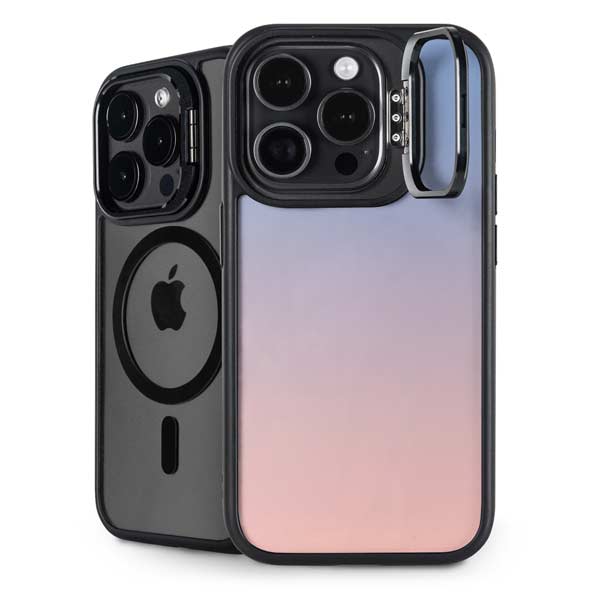 Rose Quartz & Serenity Ombre iPhone 14 Pro Kickstand Case