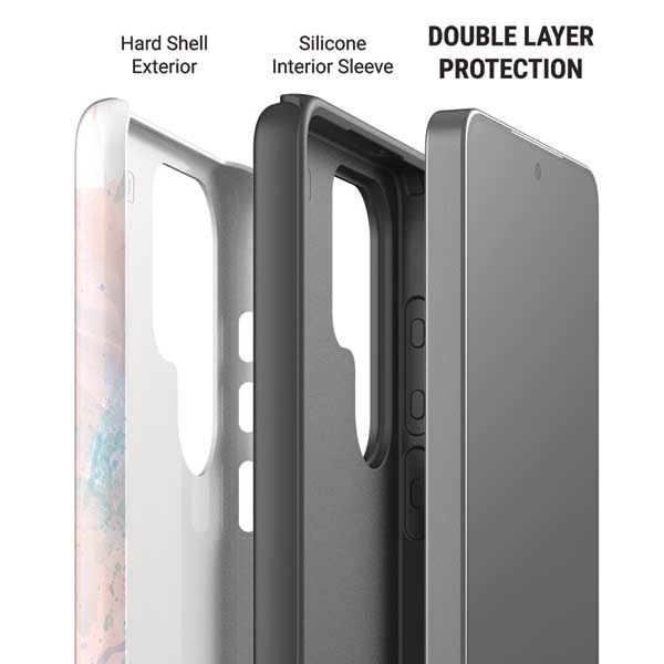 Rose Quartz & Serenity Splatter Galaxy S26 Ultra Impact Case