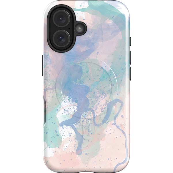 Rose Quartz & Serenity Splatter iPhone 16 Magsafe Impact Case