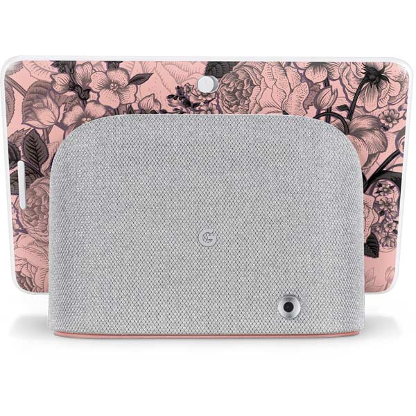 Rose Quartz Floral Google Home Hub Skin