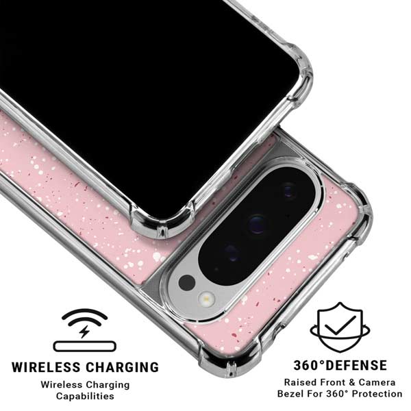 Rose Speckle Google Pixel 10 Pro Clear Case