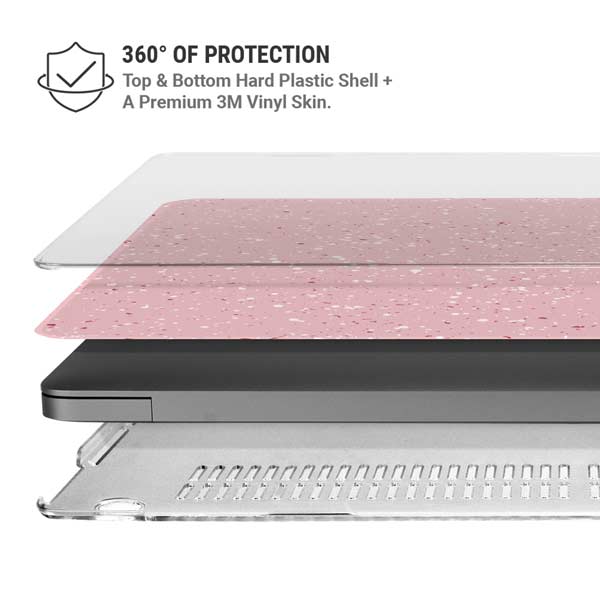 Rose Speckle MacBook Pro 14in (2021-24) Case plus Skin
