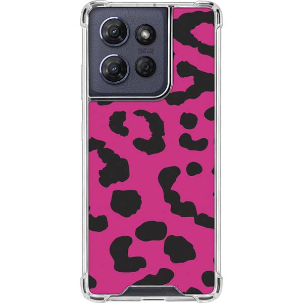 Rosy Leopard Moto G 5G (2025) Clear Case