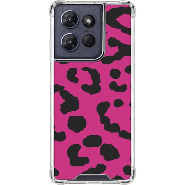 Rosy Leopard Moto G Power 5G (2025) Clear Case