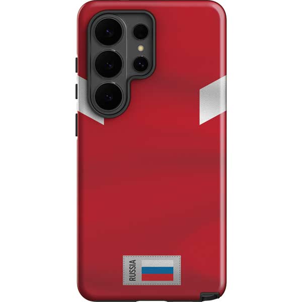 Russia Soccer Flag Galaxy S26 Ultra Impact Case