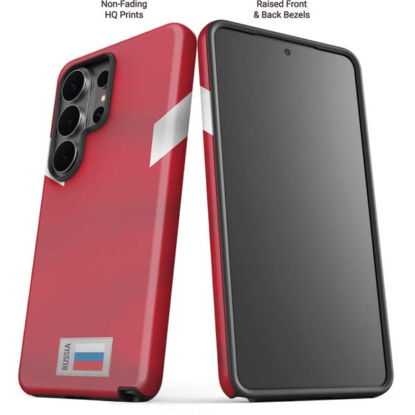 Russia Soccer Flag Galaxy S26 Ultra Impact Case
