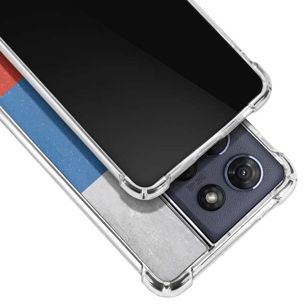 Russian Flag Distressed Moto G 5G (2025) Clear Case
