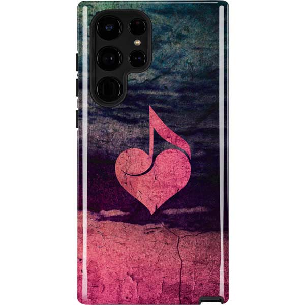 Rustic Musical Heart Galaxy Cases