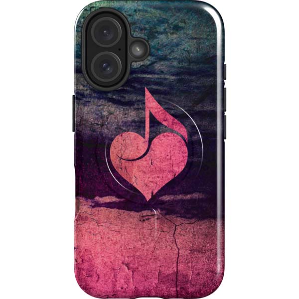 Rustic Musical Heart iPhone 16 Plus Magsafe Impact Case