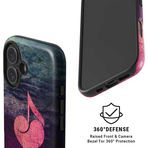 Rustic Musical Heart iPhone 16 Plus Magsafe Impact Case