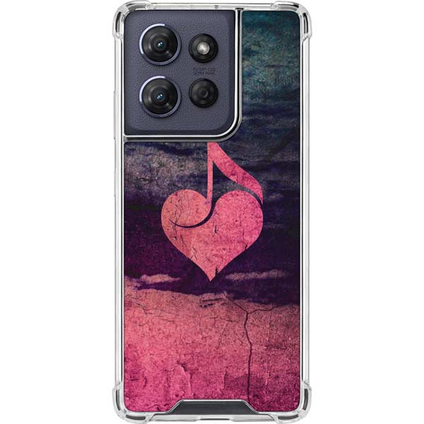 Rustic Musical Heart Moto G 5G (2025) Clear Case