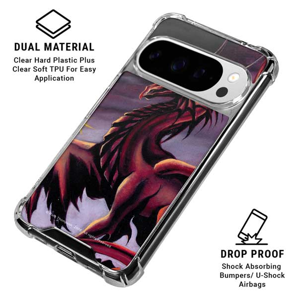 Ruth Thompson Red Dragon by Ruth Thompson Google Pixel 10 Pro XL Clear Case