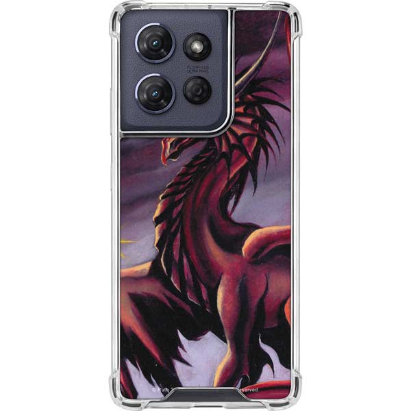 Ruth Thompson Red Dragon by Ruth Thompson Moto G 5G (2025) Clear Case