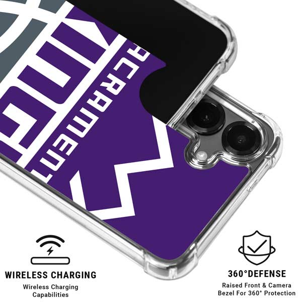 NBA Sacramento Kings Large Logo Galaxy S26 Plus Clear Case