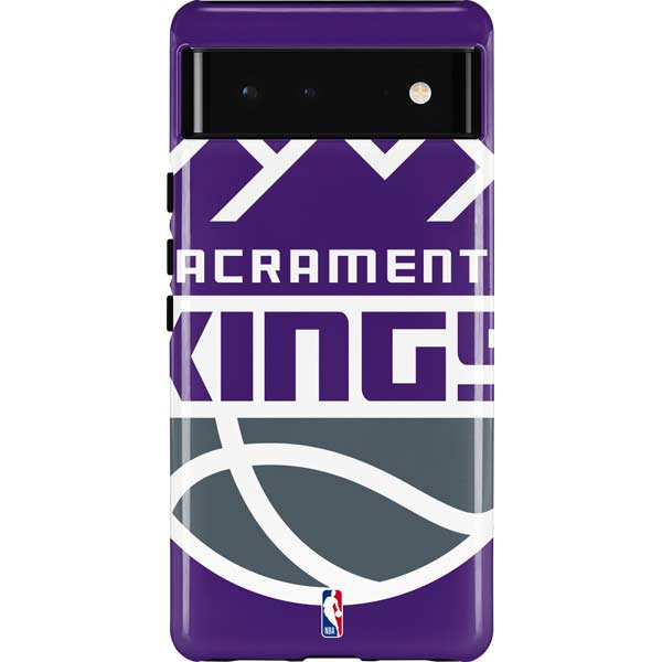 NBA Sacramento Kings Large Logo Pixel Cases