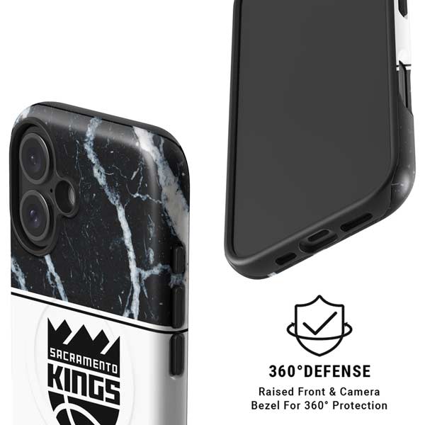 NBA Sacramento Kings Marble iPhone 16 Magsafe Impact Case