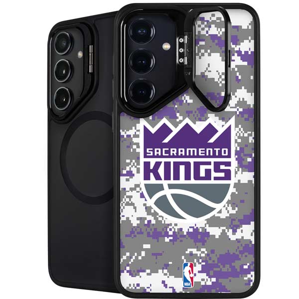 NBA Sacramento Kings Purple Digi Camo Galaxy S26 Kickstand Case