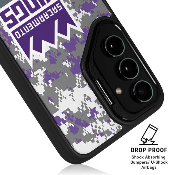 NBA Sacramento Kings Purple Digi Camo Galaxy S26 Kickstand Case
