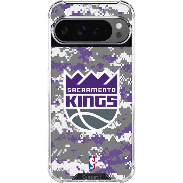 NBA Sacramento Kings Purple Digi Camo Google Pixel 10 Pro XL Clear Case