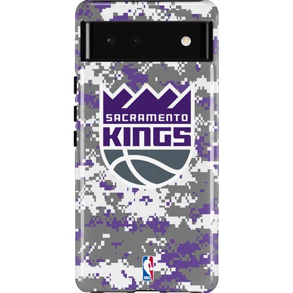 NBA Sacramento Kings Purple Digi Camo Pixel Cases