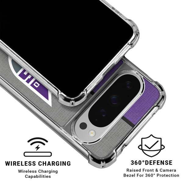 NBA Sacramento Kings Split Canvas Google Pixel 10 Pro Clear Case