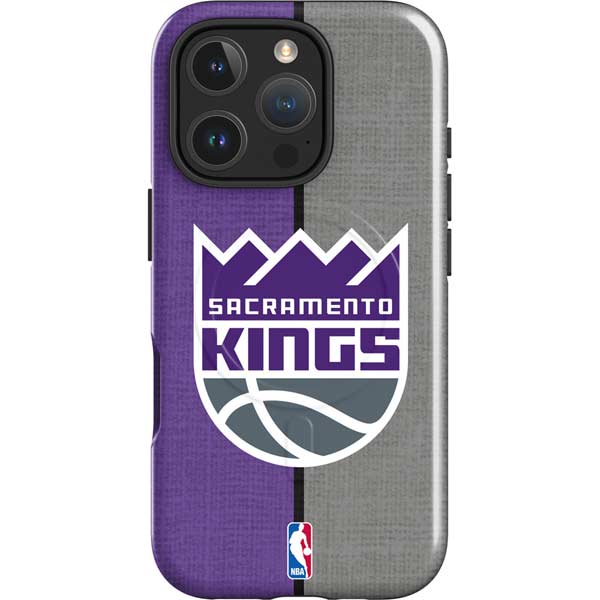 NBA Sacramento Kings Split Canvas iPhone 16 Pro Max Magsafe Impact Case