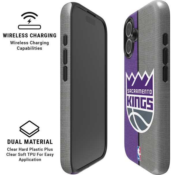 NBA Sacramento Kings Split Canvas iPhone 17 Magsafe Impact Case
