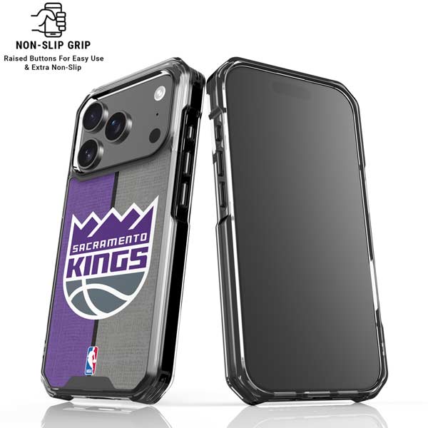 NBA Sacramento Kings Split Canvas iPhone 17 Pro Clear Case