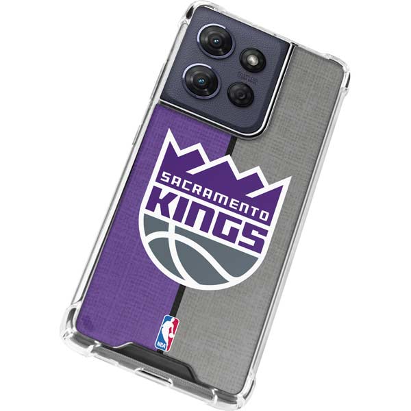 NBA Sacramento Kings Split Canvas Moto G Play 5G (2025) Clear Case