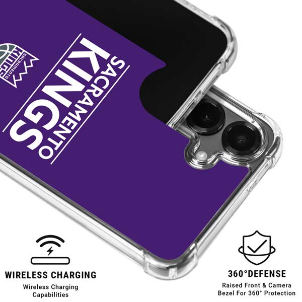 NBA Sacramento Kings Standard - Purple Galaxy S26 Clear Case