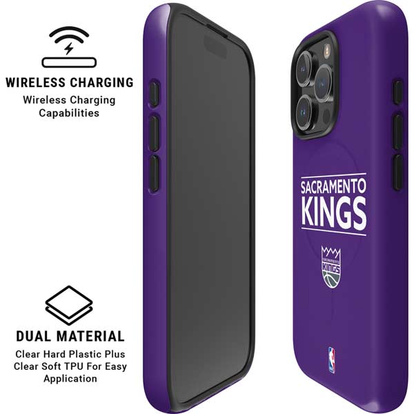 NBA Sacramento Kings Standard - Purple iPhone 16 Pro Magsafe Impact Case