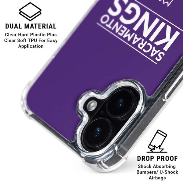 NBA Sacramento Kings Standard - Purple iPhone 17 Clear Case