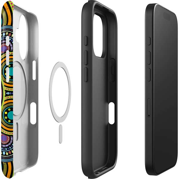 Sacred Wheel Colored iPhone 16 Magsafe Impact Case