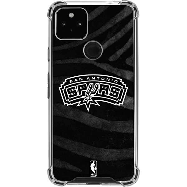 NBA San Antonio Spurs Black Animal Print Pixel Cases