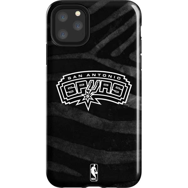 NBA San Antonio Spurs Black Animal Print iPhone Cases