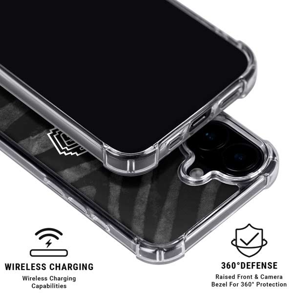 NBA San Antonio Spurs Black Animal Print iPhone 17 Clear Case