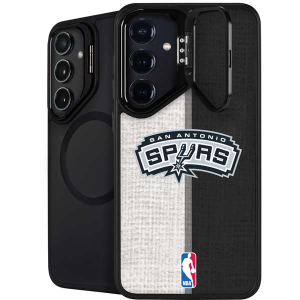 NBA San Antonio Spurs Canvas Galaxy S26 Plus Kickstand Case