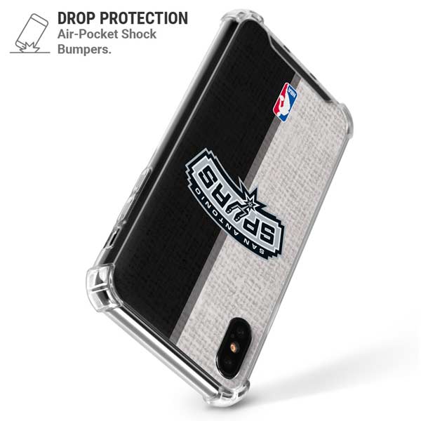NBA San Antonio Spurs Canvas iPhone X/XS Clear Case