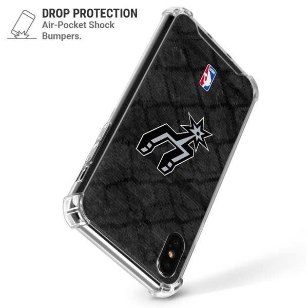 NBA San Antonio Spurs Dark Rust iPhone X/XS Clear Case