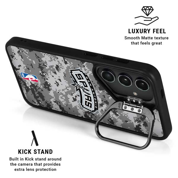 NBA San Antonio Spurs Digi Camo Galaxy S26 Plus Kickstand Case