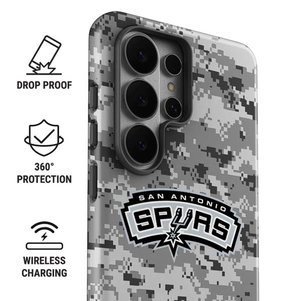 NBA San Antonio Spurs Digi Camo Galaxy S26 Ultra Impact Case