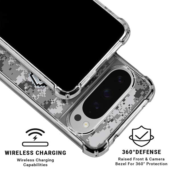 NBA San Antonio Spurs Digi Camo Google Pixel 10 Pro XL Clear Case