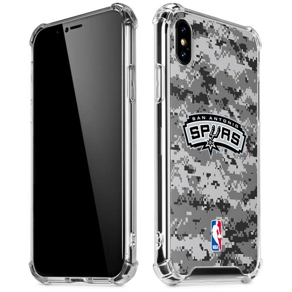 NBA San Antonio Spurs Digi Camo iPhone X/XS Clear Case