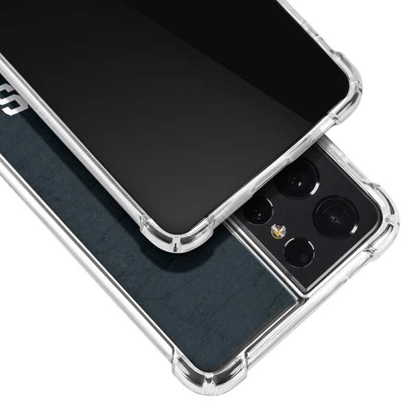 NBA San Antonio Spurs Distressed Galaxy S21 Ultra 5G Clear Case