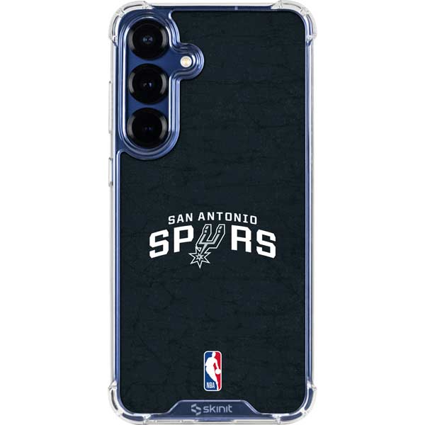NBA San Antonio Spurs Distressed Galaxy S25 Plus Clear Case
