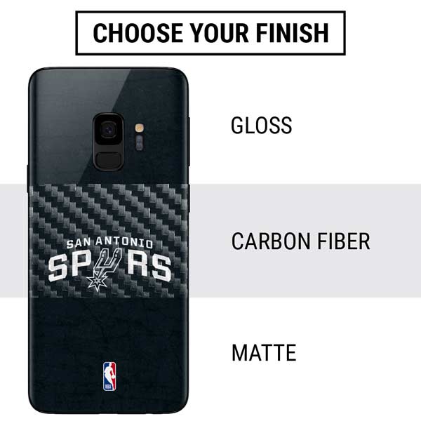 NBA San Antonio Spurs Distressed Galaxy S9 Skin
