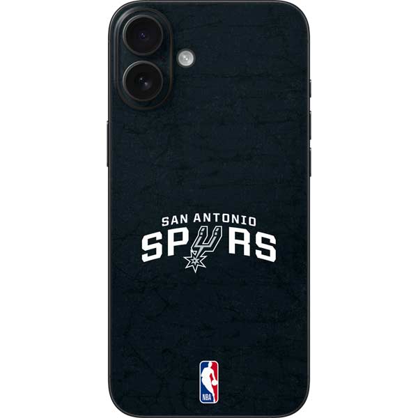NBA San Antonio Spurs Distressed iPhone 16 Plus Skin