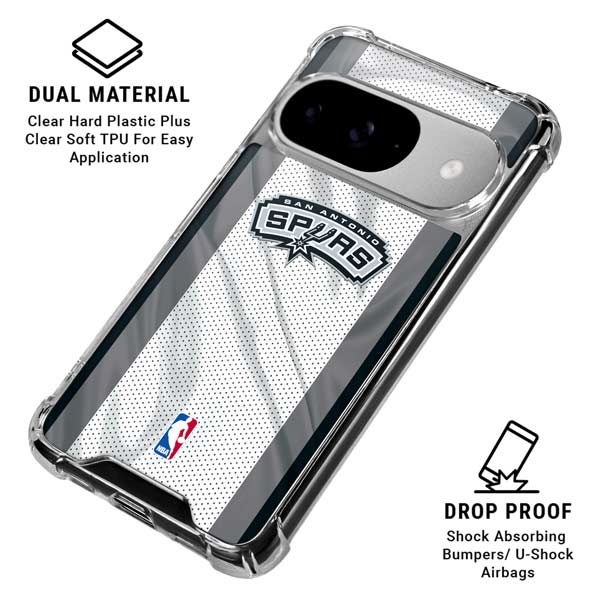 NBA San Antonio Spurs Google Pixel 10 Clear Case