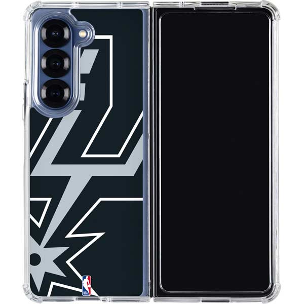 NBA San Antonio Spurs Large Logo Galaxy Z Fold7 Clear Case